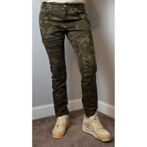 LVL XIII Designer Camo Cargo Pants Men Luxury Streetwear Size 34 NEW $295 Retail